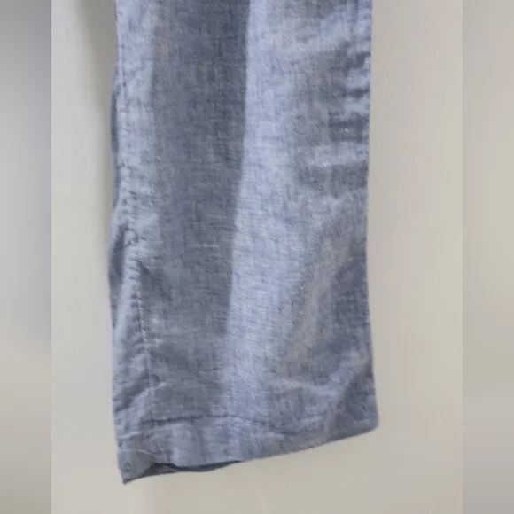 Athleta Blue Wide-Leg Linen Pants, Size 2, 100 % Linen. - Picture 3 of 9